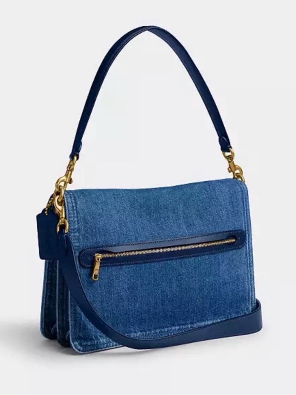 Coach Tabby 30 with Chain Denim Handbag - Picture 2 of 13